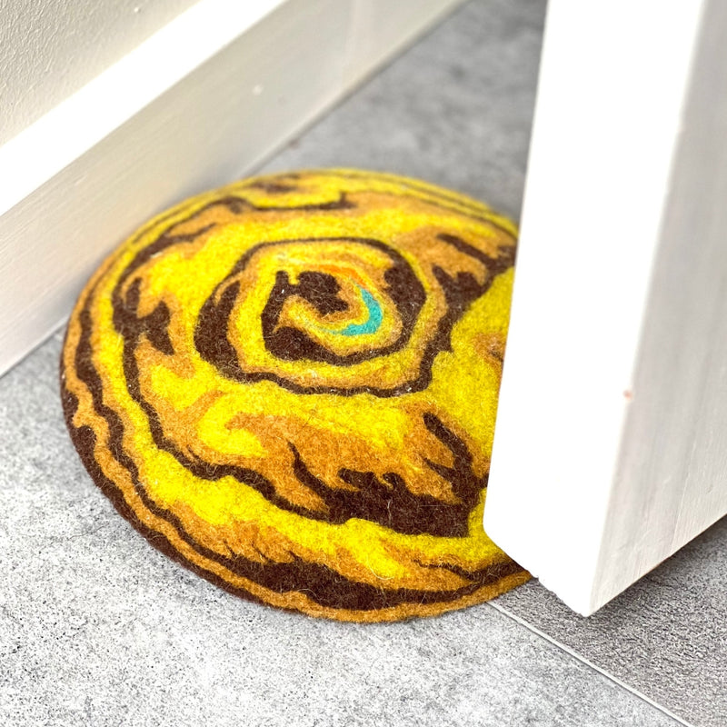 Felt doorstop