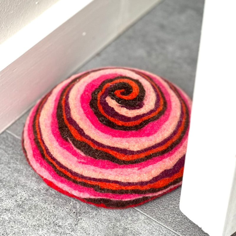 Felt doorstop