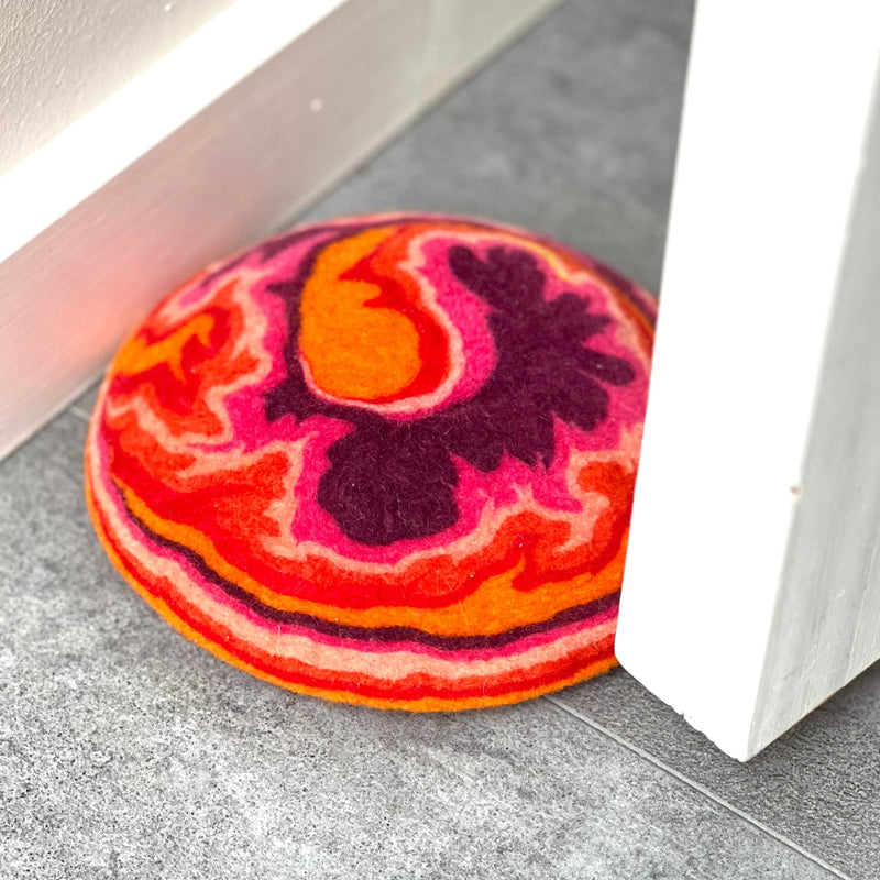 Felt doorstop