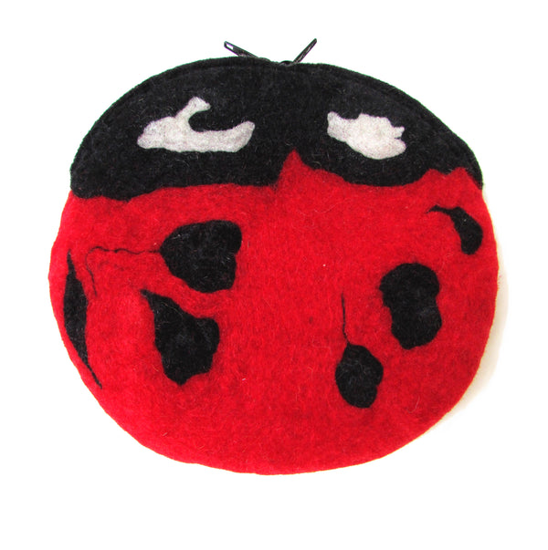Felt ladybird purse